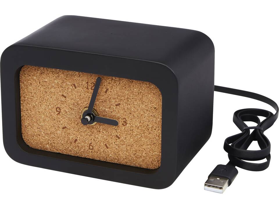 Momento wireless limestone charging desk clock 7