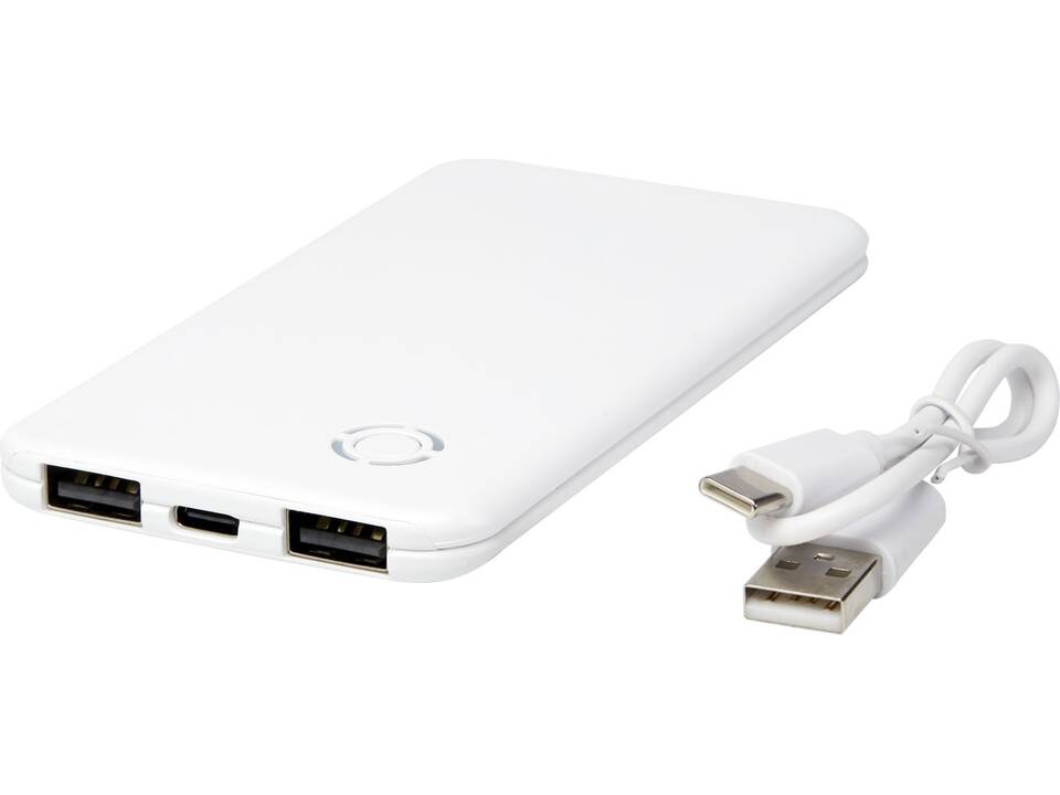 Slender 4000 mAh slim dual power bank 5