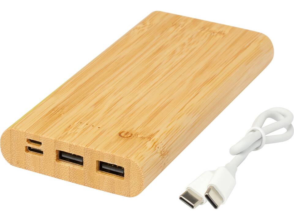 Tulda 10.000 mAh bamboo power bank 5