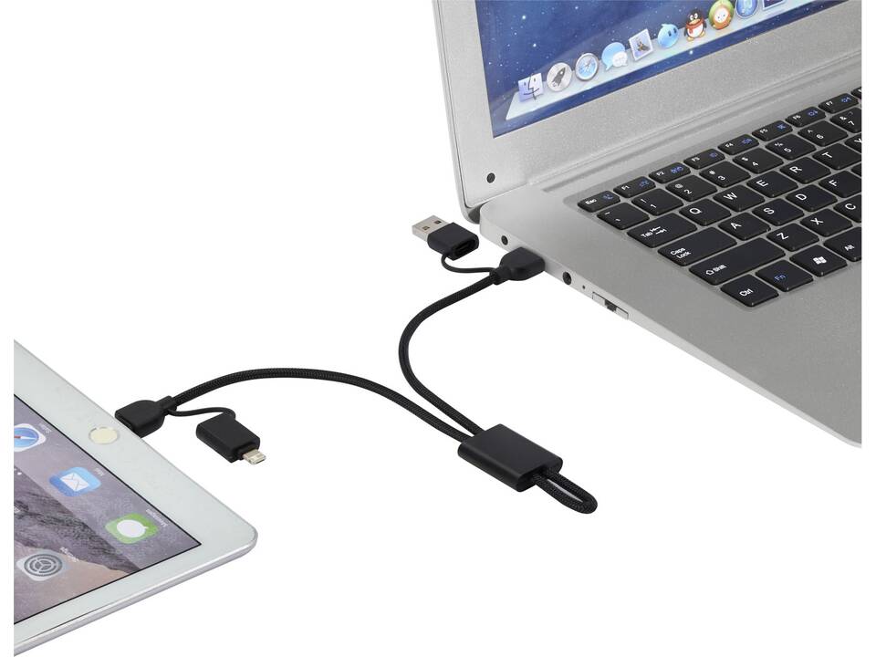 Connect 6-in-1 45W RCS recycled aluminium fast charging cable 6