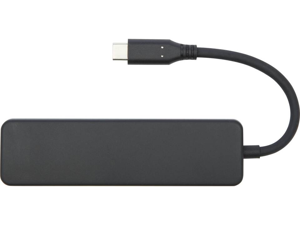 Loop RCS recycled plastic multimedia adapter USB 2.0-3.0 with HDMI port 3