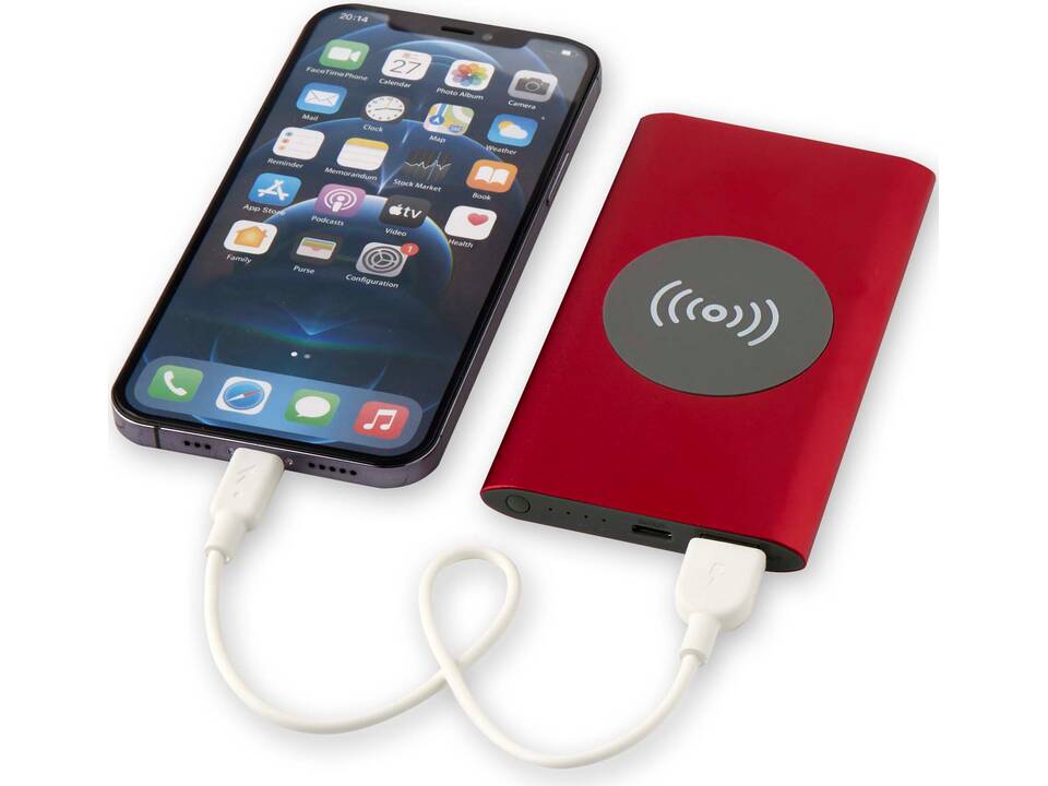 Juice 4000 mAh Type-C recycled aluminium wireless power bank 6