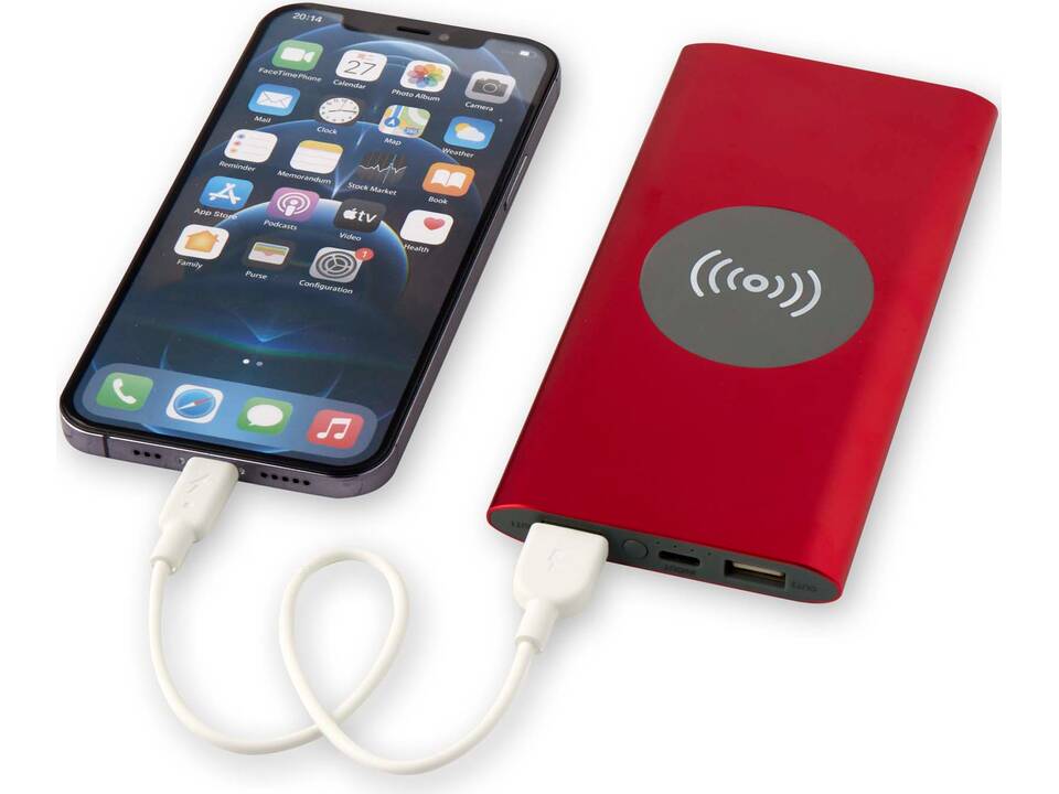 Juice 8000 mAh Type-C recycled aluminium wireless power bank 6