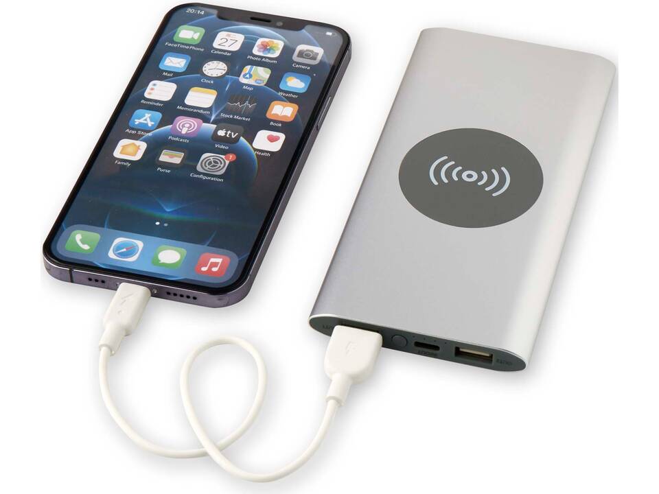 Juice 8000 mAh Type-C recycled aluminium wireless power bank 20