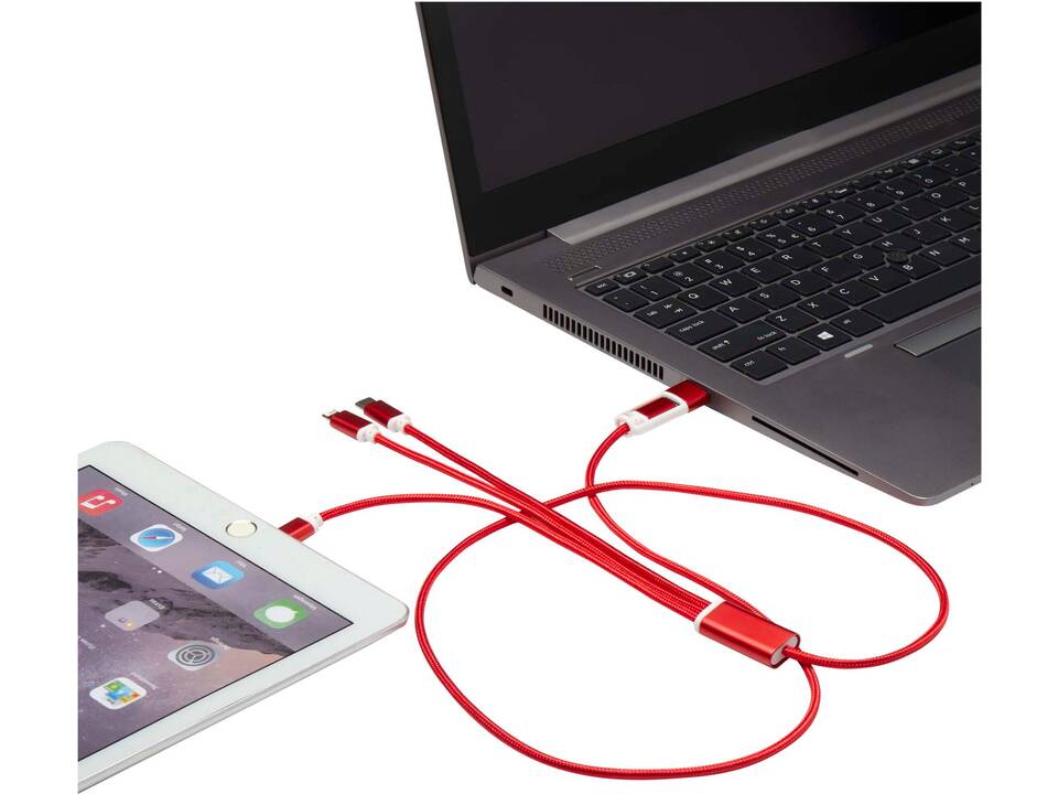 Versatile 5-1 recycled aluminium charging cable 3
