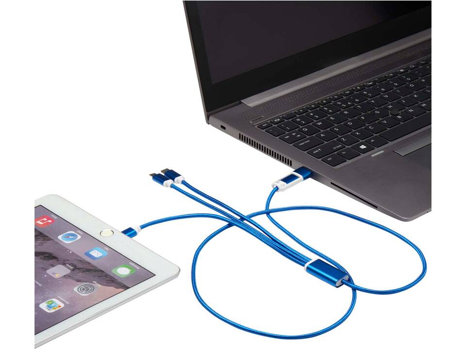 Versatile 5-1 recycled aluminium charging cable 9