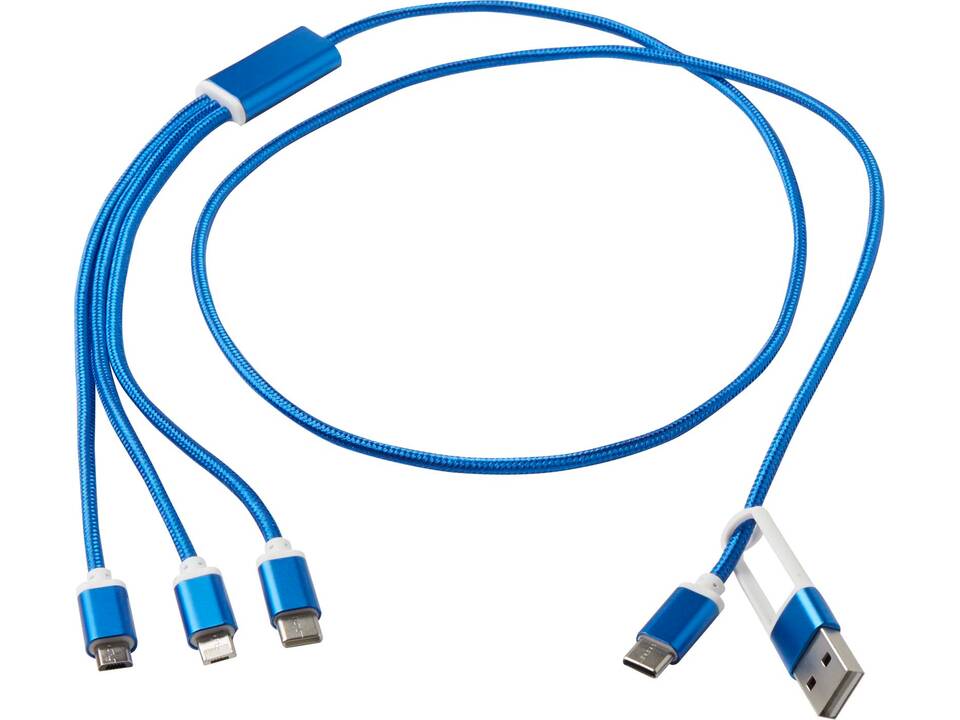 Versatile 5-1 recycled aluminium charging cable 11