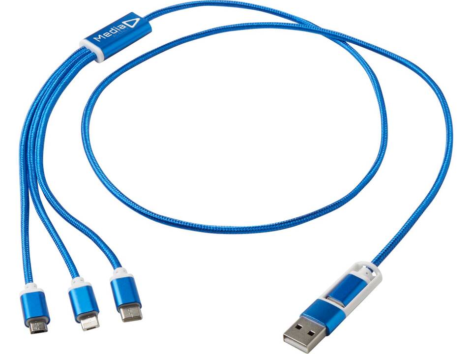 Versatile 5-1 recycled aluminium charging cable 7