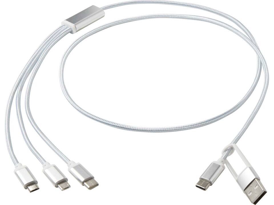 Versatile 5-1 recycled aluminium charging cable 17