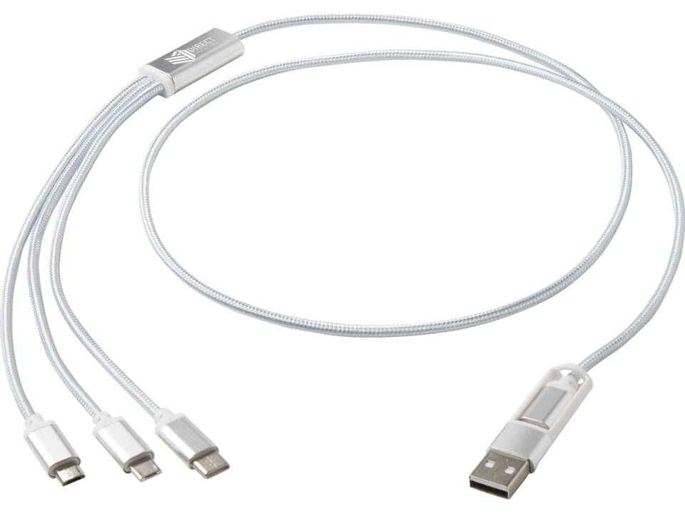 Versatile 5-1 recycled aluminium charging cable 13
