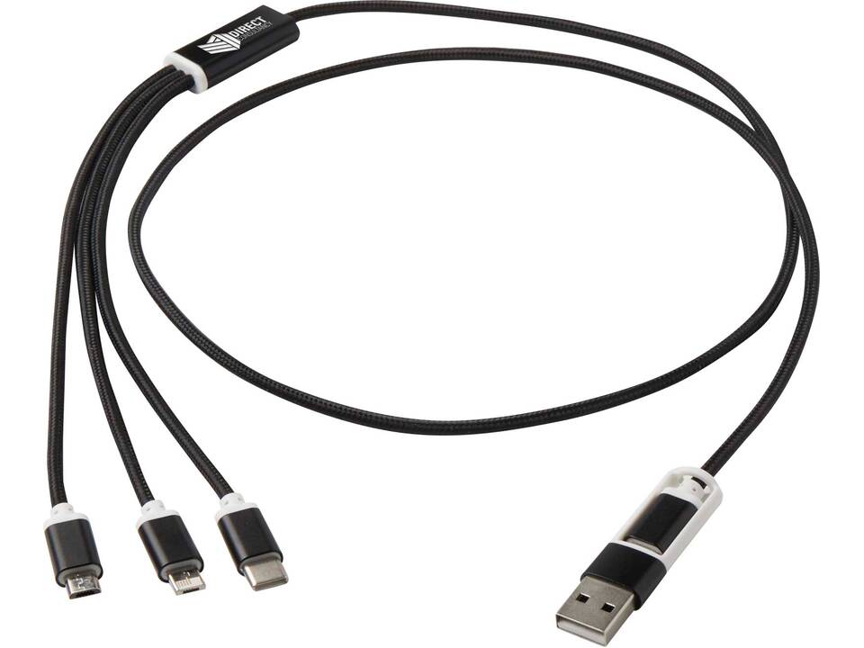 Versatile 5-1 recycled aluminium charging cable 19