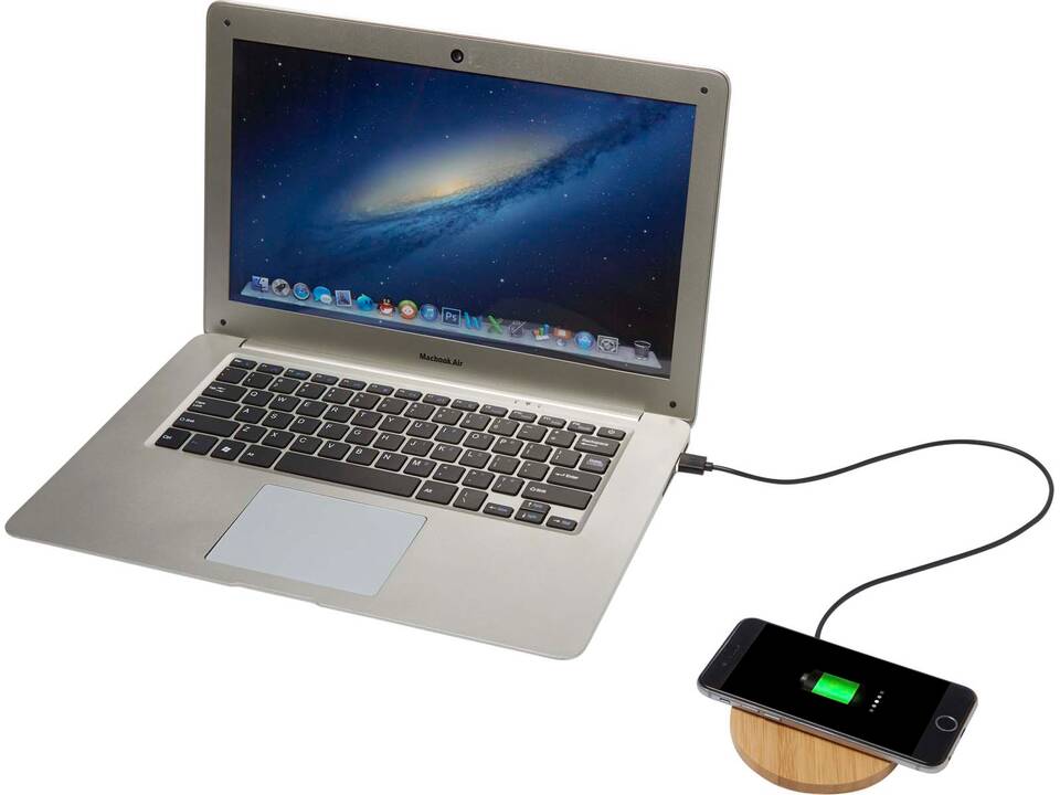 Essence 15W bamboo wireless charging pad 5