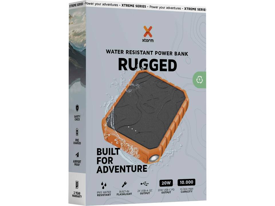 Xtorm XR201 Xtreme 10.000 mAh 20W QC3.0 waterproof rugged power bank with torch 3