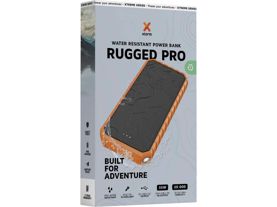 Xtorm XR202 Xtreme 20.000 mAh 35W QC3.0 waterproof rugged power bank with torch 2
