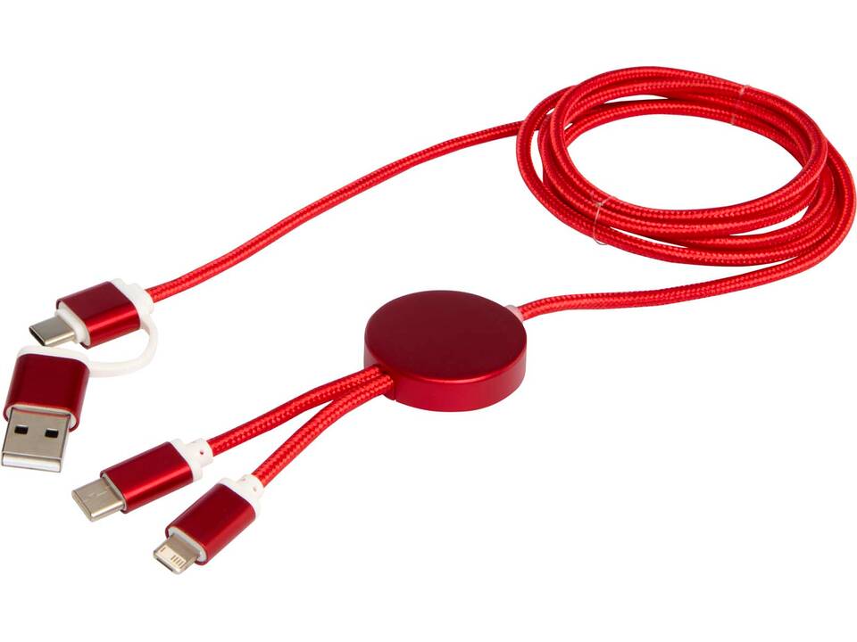 Alasia 5-in-1 recycled aluminium and plastic 150 cm data sync and 27W fast charge cable 5