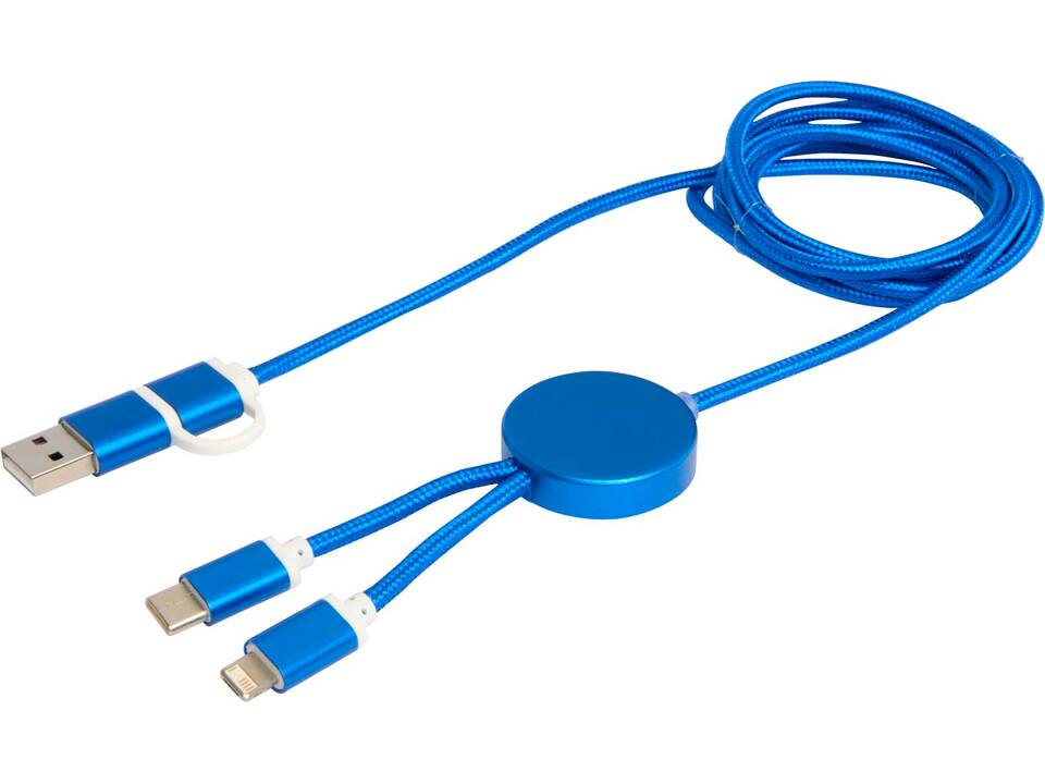 Alasia 5-in-1 recycled aluminium and plastic 150 cm data sync and 27W fast charge cable 11