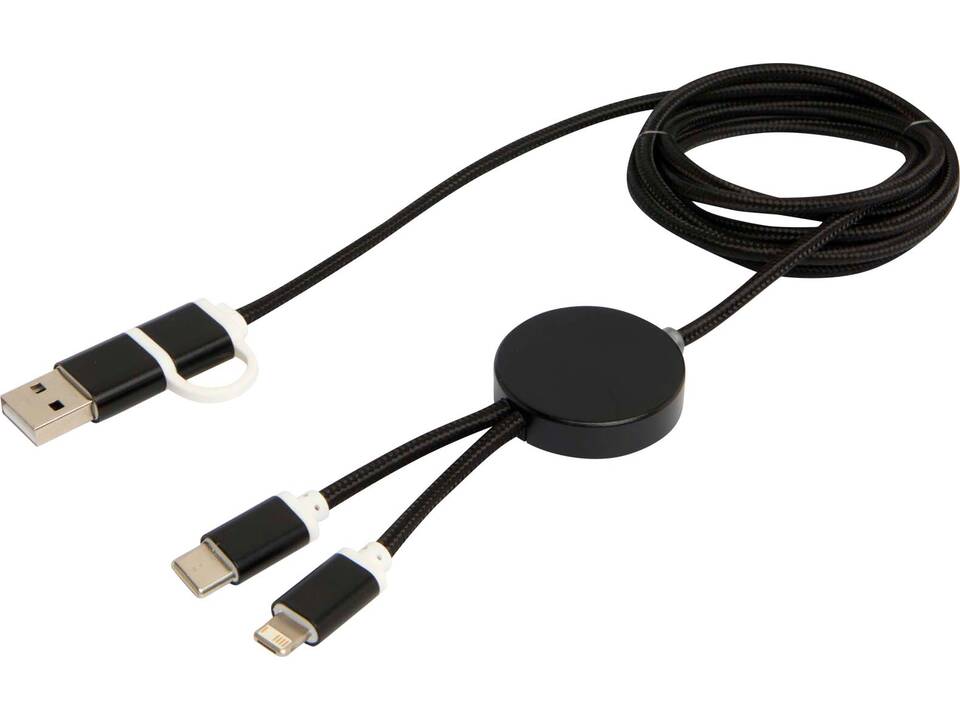 Alasia 5-in-1 recycled aluminium and plastic 150 cm data sync and 27W fast charge cable 26