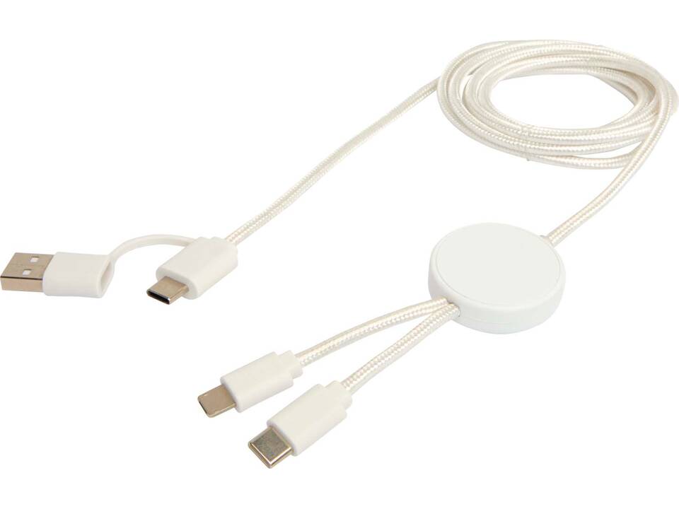 Citala 5-in-1 recycled plastic 150 cm data sync and 27W fast charge cable 5