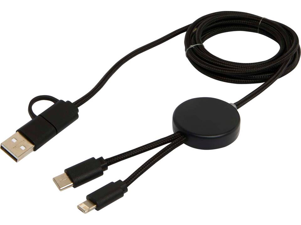 Citala 5-in-1 recycled plastic 150 cm data sync and 27W fast charge cable 12