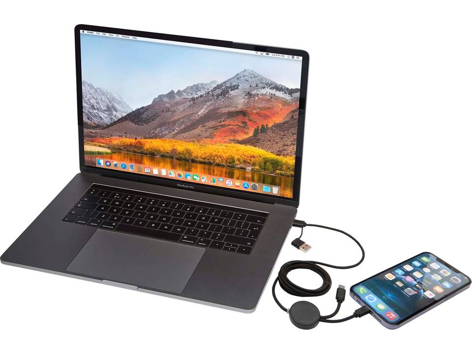 Citala 5-in-1 recycled plastic 150 cm data sync and 27W fast charge cable 14