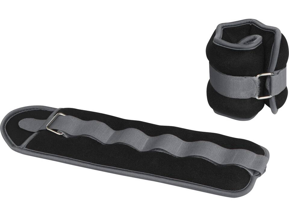 Heather set of 2 x 1 kg adjustable ankle/wrist weights 4