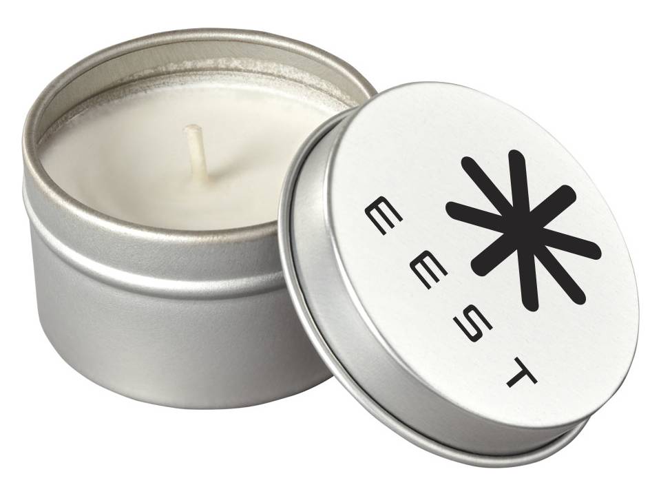 Luva candle in tin 2