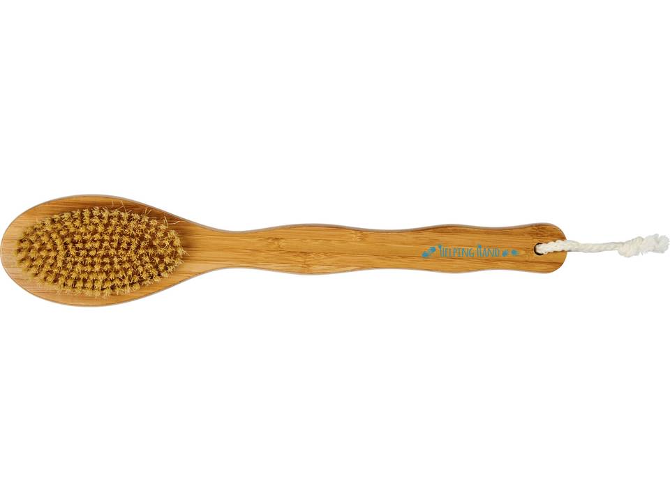 Orion 2-function bamboo shower brush and massager 2