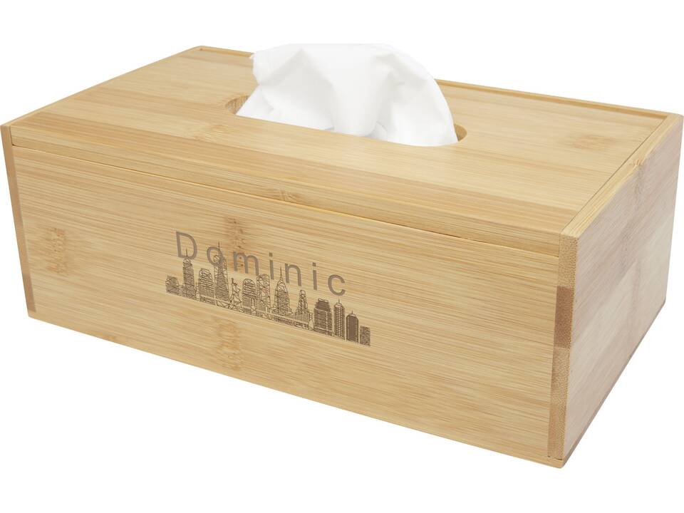 Inan bamboo tissue box holder 2