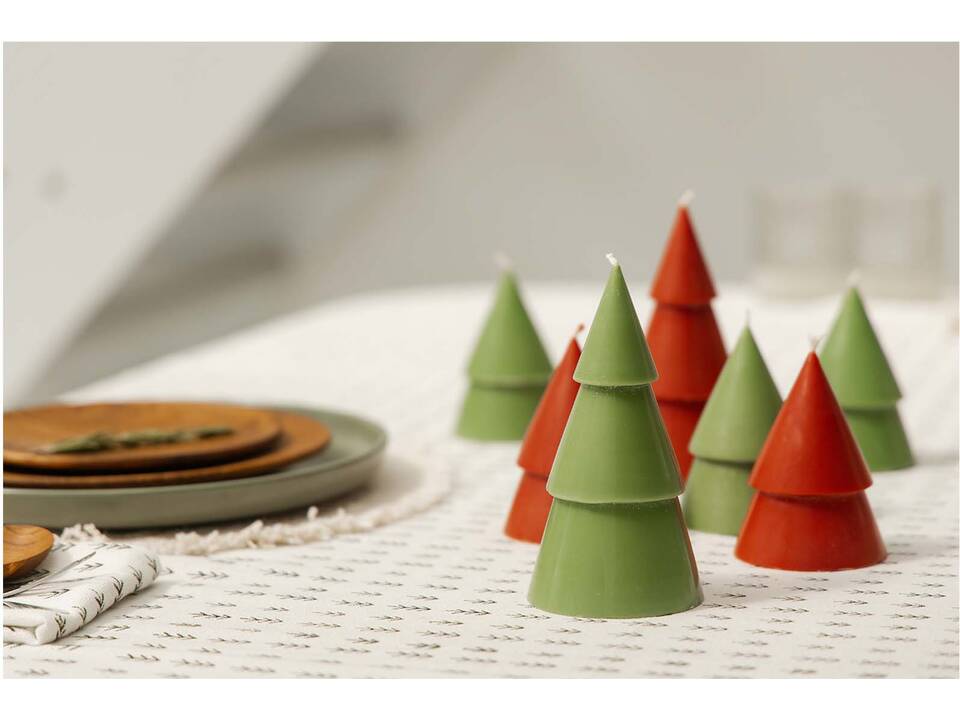 Orginal Home Xmas tree candle matcha - M 6