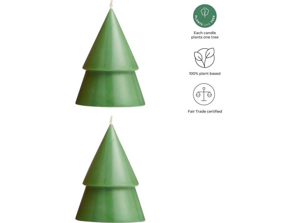 Orginal Home Xmas tree candle matcha - M 1