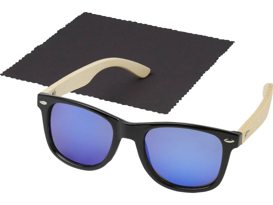 Taiyō rPET/bamboo mirrored polarized sunglasses in gift box 5