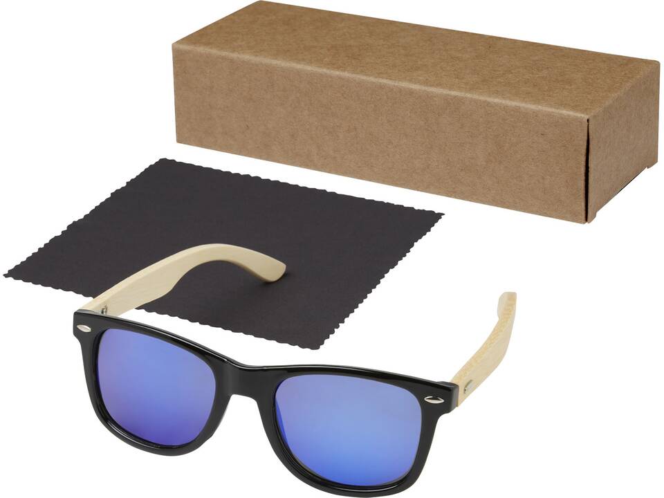 Taiyō rPET/bamboo mirrored polarized sunglasses in gift box 6