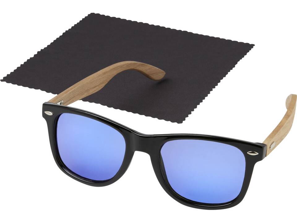 Hiru rPET/wood mirrored polarized sunglasses in gift box 5