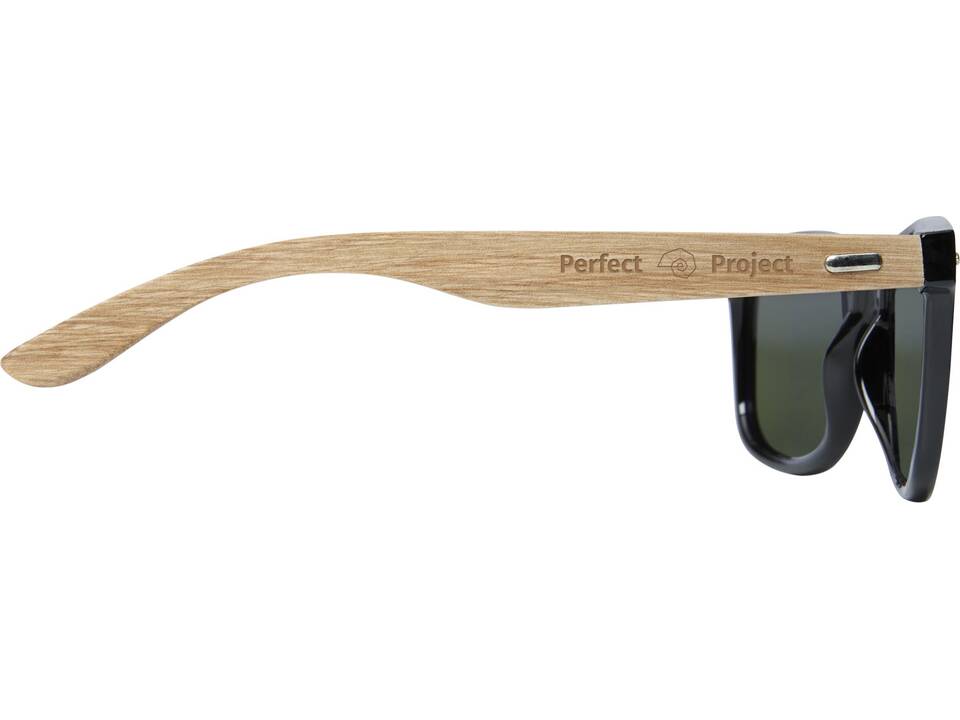 Hiru rPET/wood mirrored polarized sunglasses in gift box 1