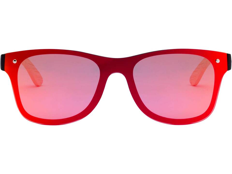 Tan sunglasses with bamboo temples 2