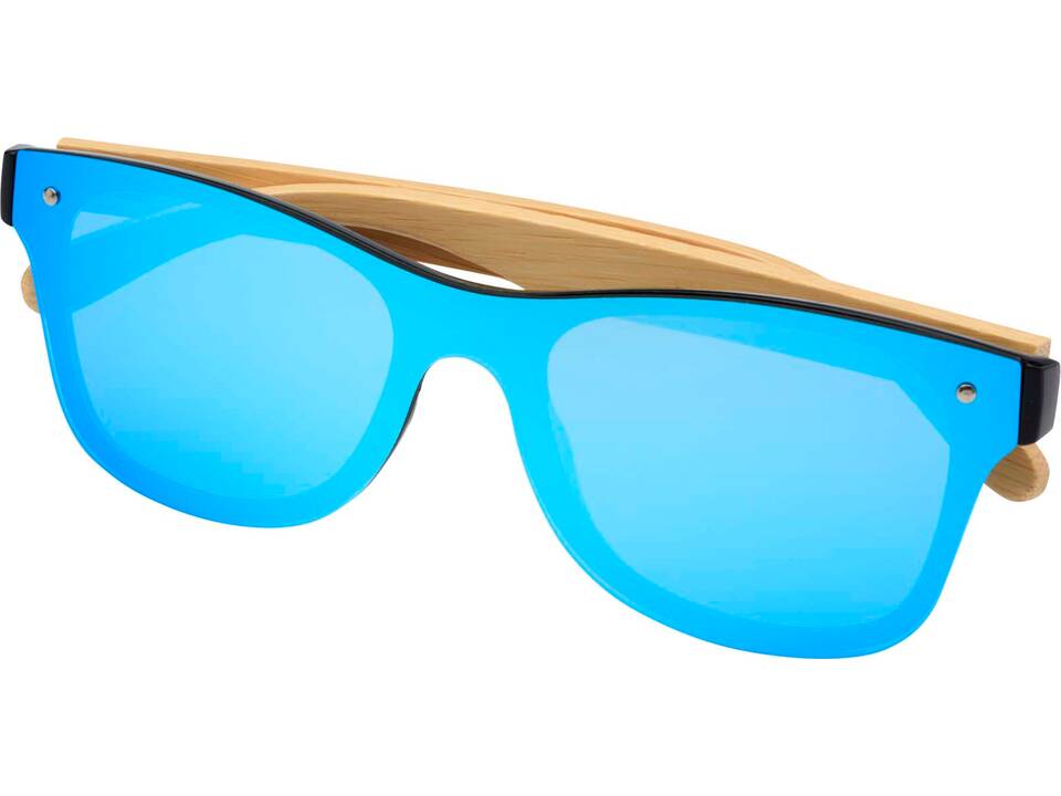Tan sunglasses with bamboo temples 7