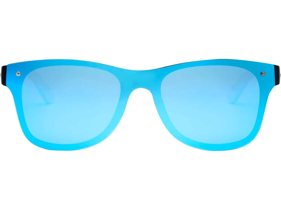 Tan sunglasses with bamboo temples 6