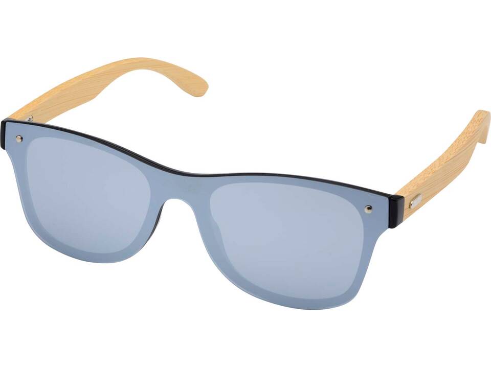 Tan sunglasses with bamboo temples 8