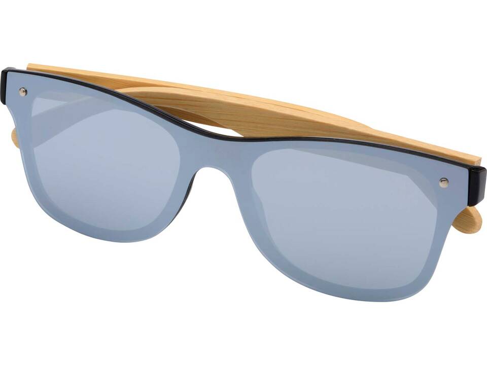 Tan sunglasses with bamboo temples 11