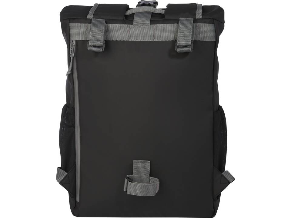 Aqua 15" GRS recycled water resistant roll-top bike bag 20L 6