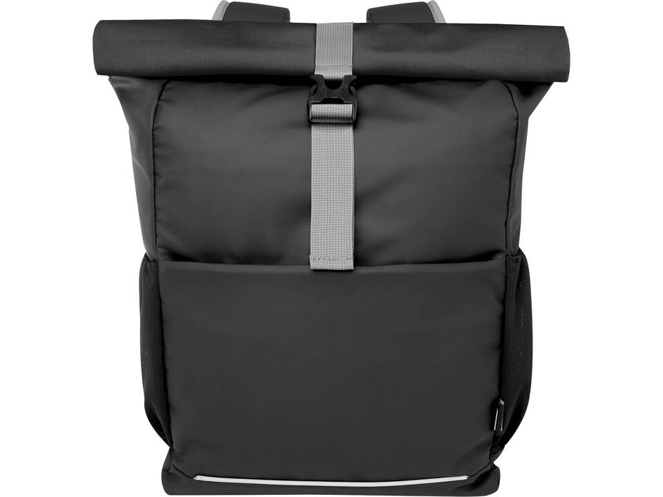 Aqua 15" GRS recycled water resistant roll-top bike bag 20L 2