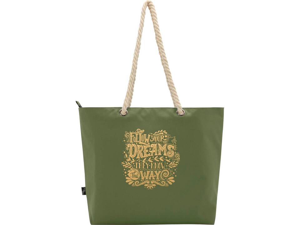 Panama GRS recycled beach cooler tote bag with cord handles 23