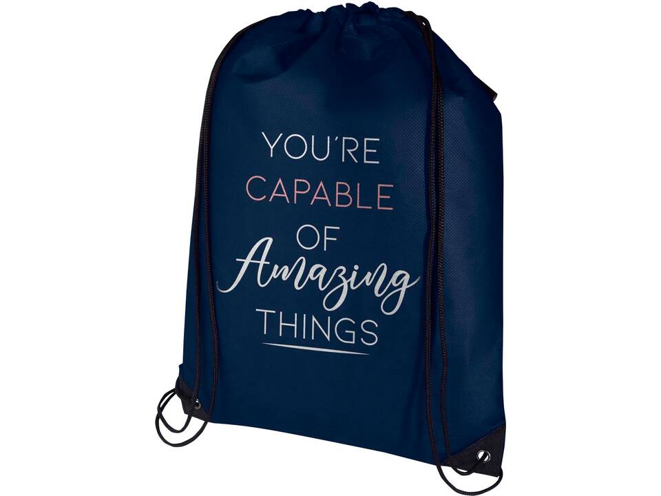 Evergreen GRS recycled non-woven drawstring bag 5L 22