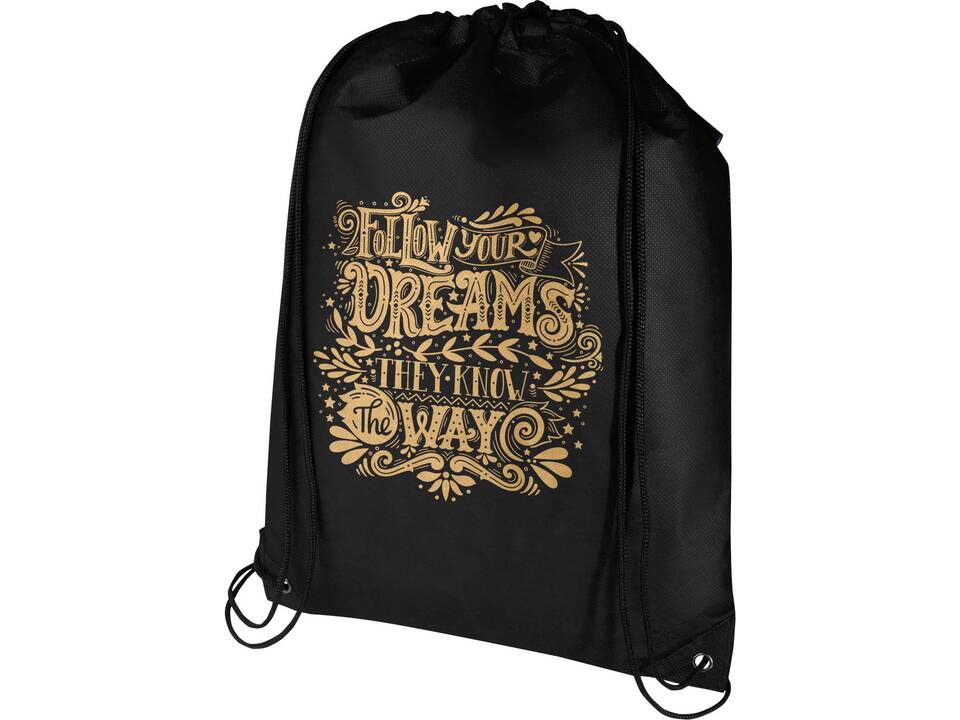 Evergreen GRS recycled non-woven drawstring bag 5L 32