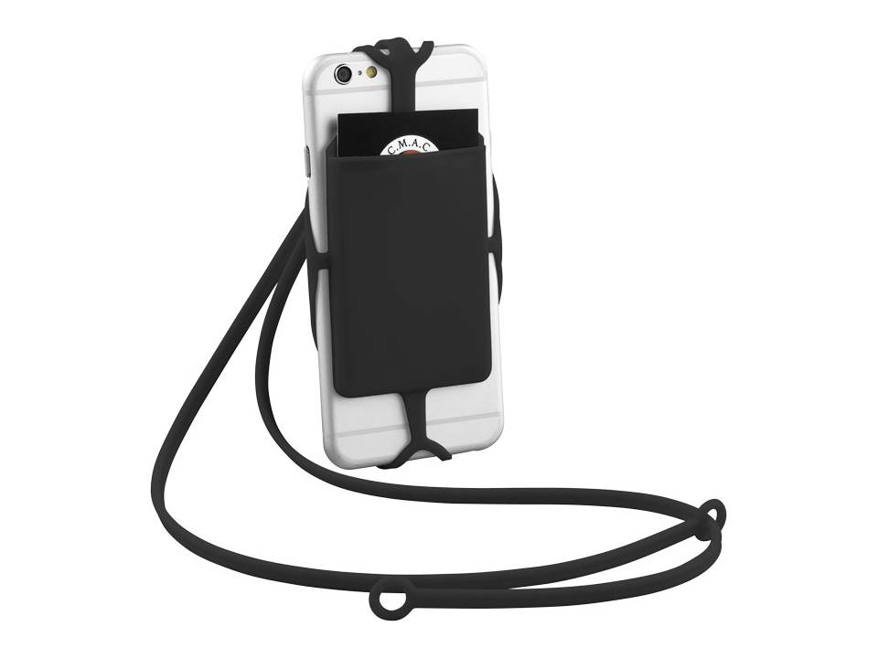 Silicone RFID Card Holder with Lanyard 1