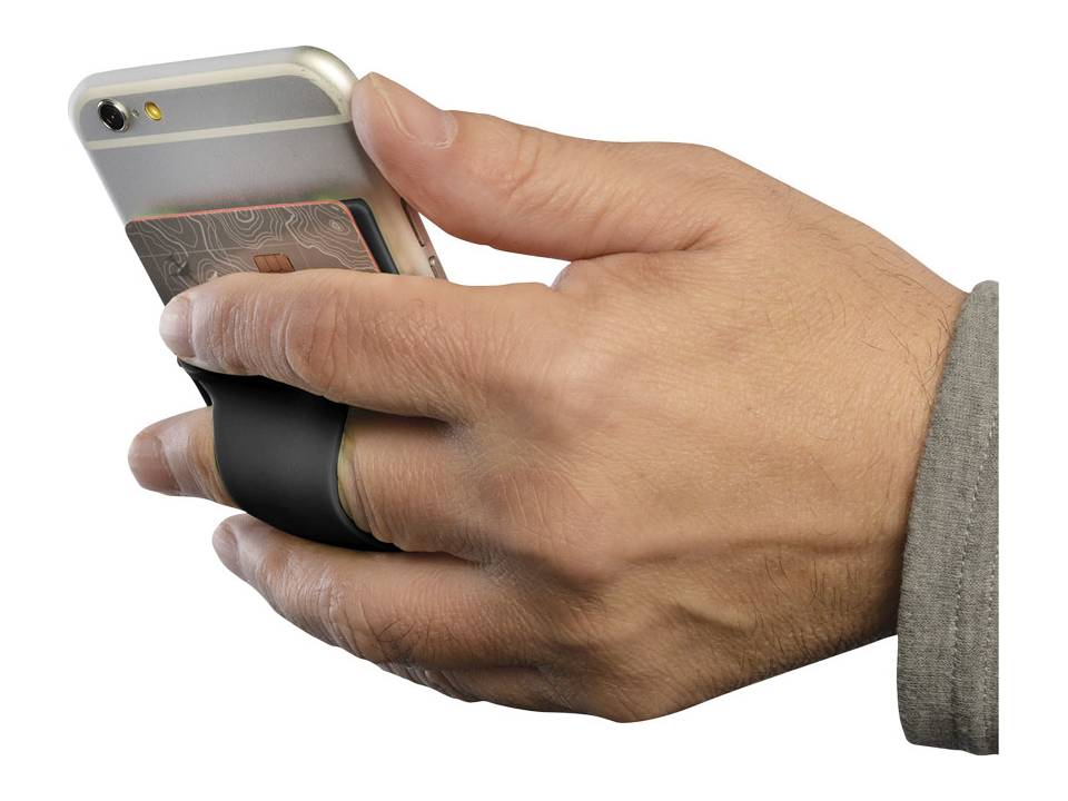 Silicone Phone Wallet with Finger Slot 2