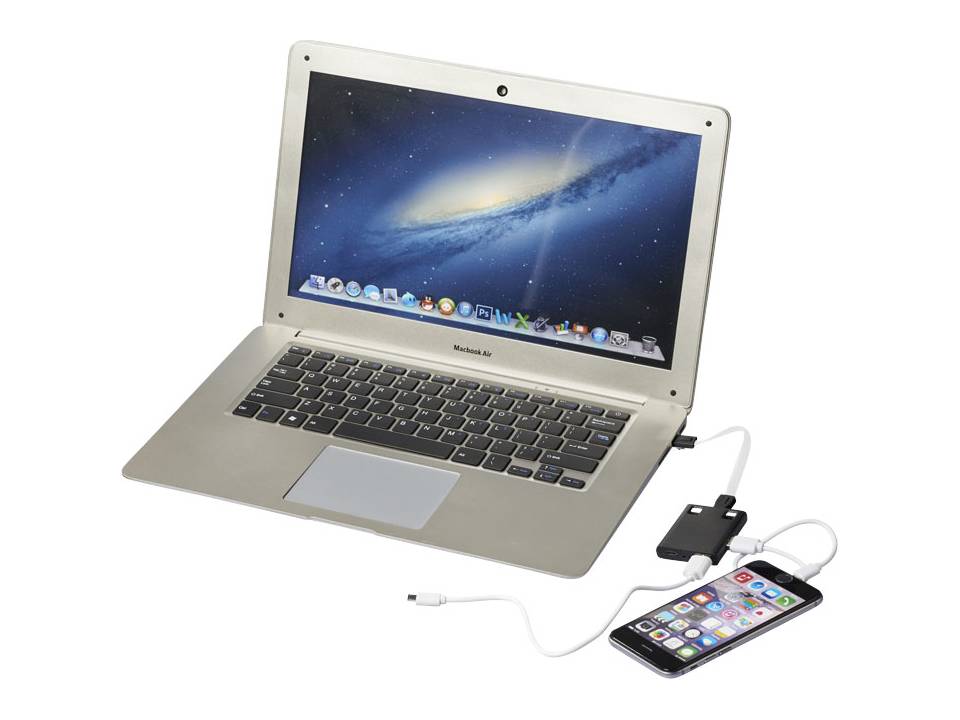 USB hub and 3-in-1 cable 7