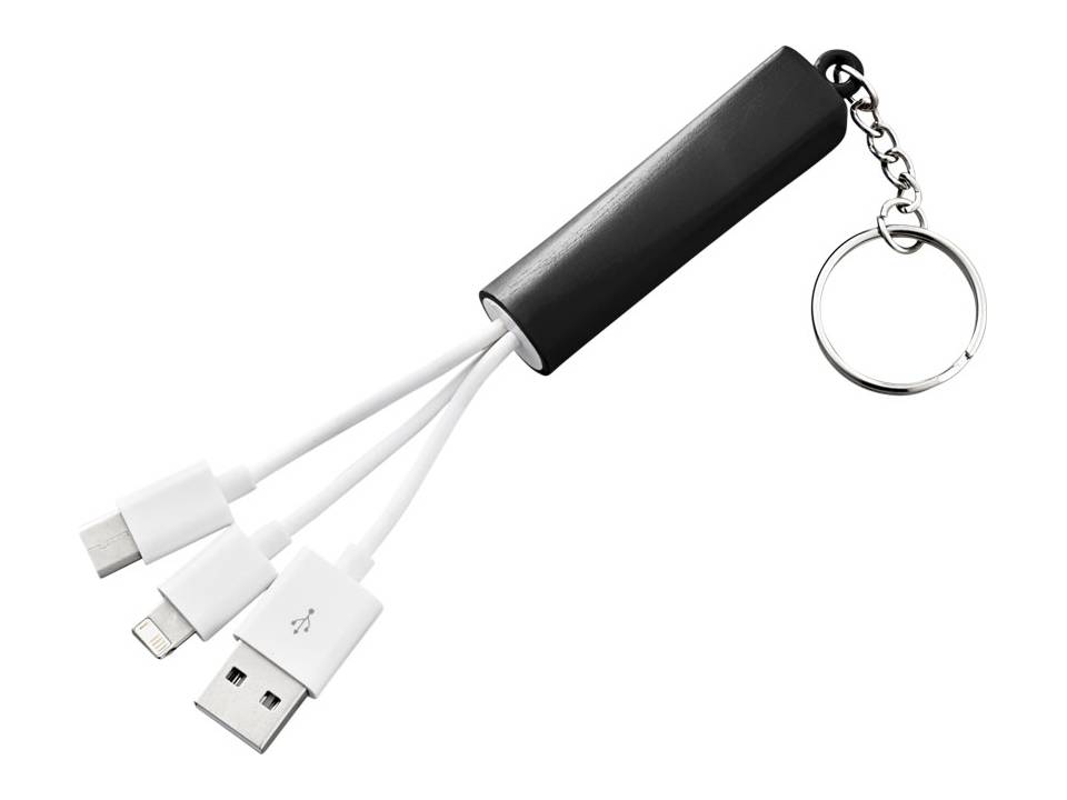 Route 3-in-1 Charging Cable with Key-ring 1