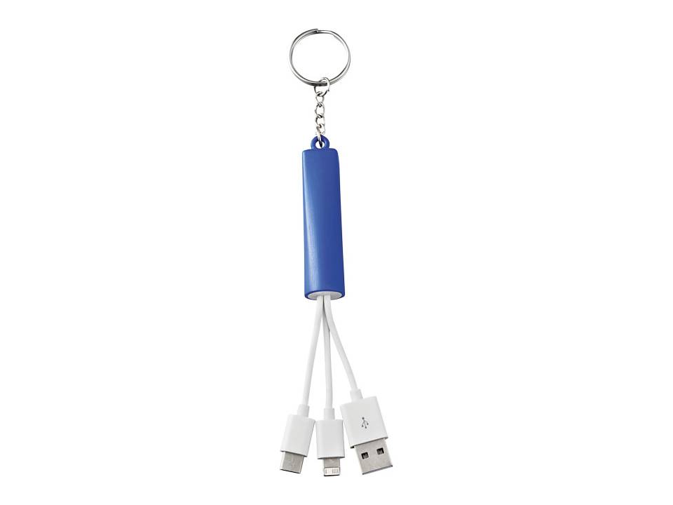 Route 3-in-1 Charging Cable with Key-ring 12