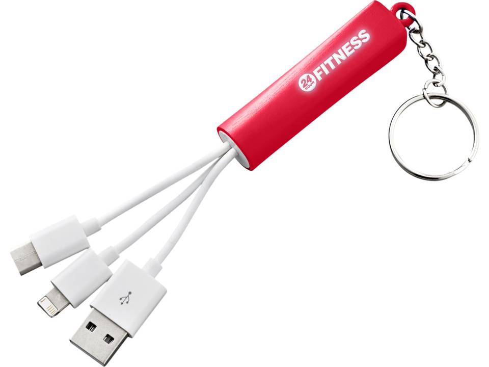 Route 3-in-1 Charging Cable with Key-ring 9